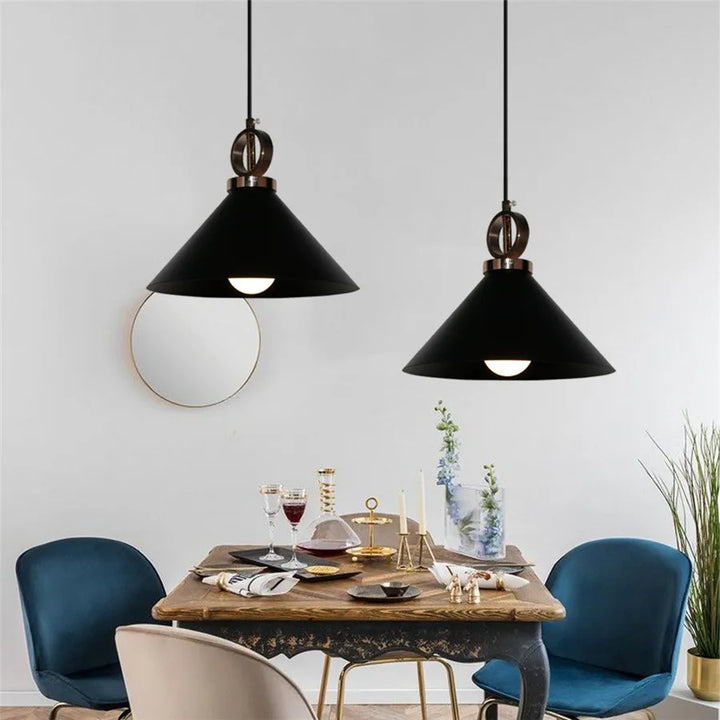 Loft Industrial Retro Iron Pendant Lights Lampshade for Restaurant Clothing Store Light Cafe Cover Kitchen Home Hanging Lamp