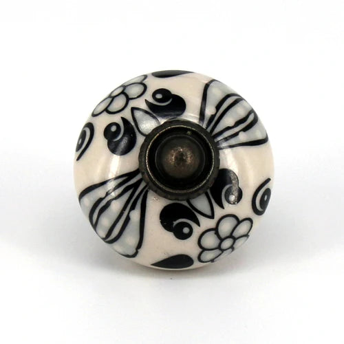 Vintage Ceramic  Kitchen Cupboard Door Drawer Knob Pull Hardware