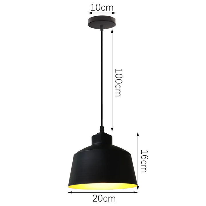 Loft Industrial Retro Iron Pendant Lights Lampshade for Restaurant Clothing Store Light Cafe Cover Kitchen Home Hanging Lamp