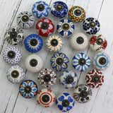 Vintage Ceramic  Kitchen Cupboard Door Drawer Knob Pull Hardware