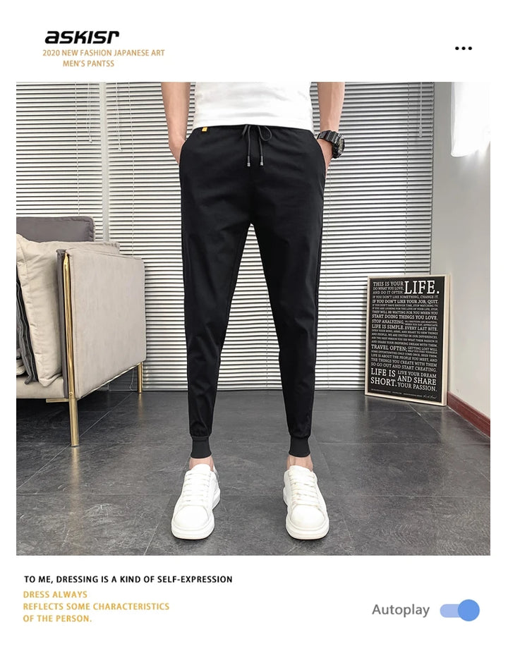 Pantalones Hombre Summer New Men Trousers Korean Luxury Clothing Streetwear Slim Fit Cargo Pants Slim Fit Casual Work Wear 36-28