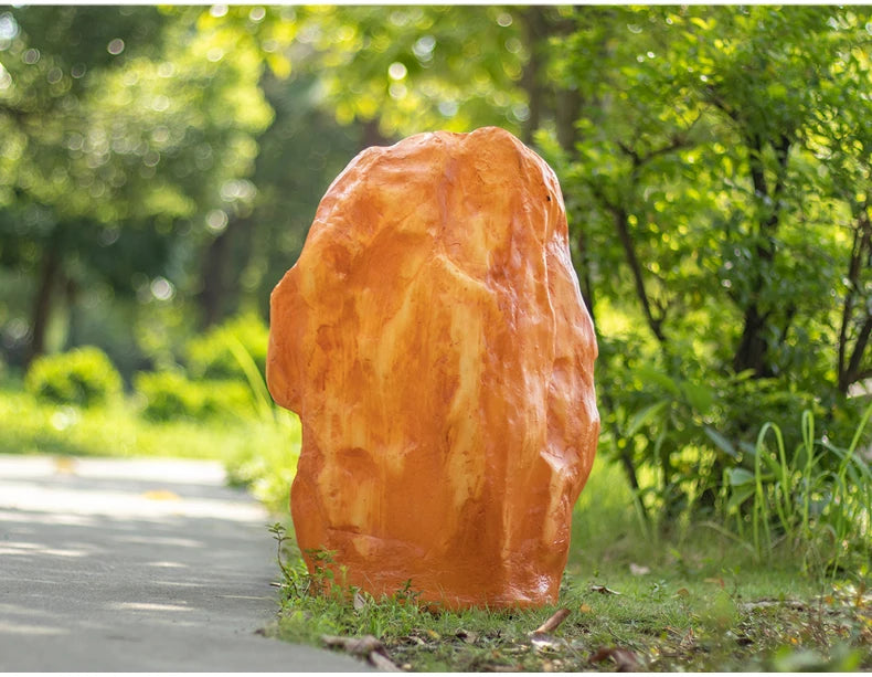Landscape Rock Light Villa Backyard Lawn Garden Lamp Real Estate Resort Park Decor Stone Lighting