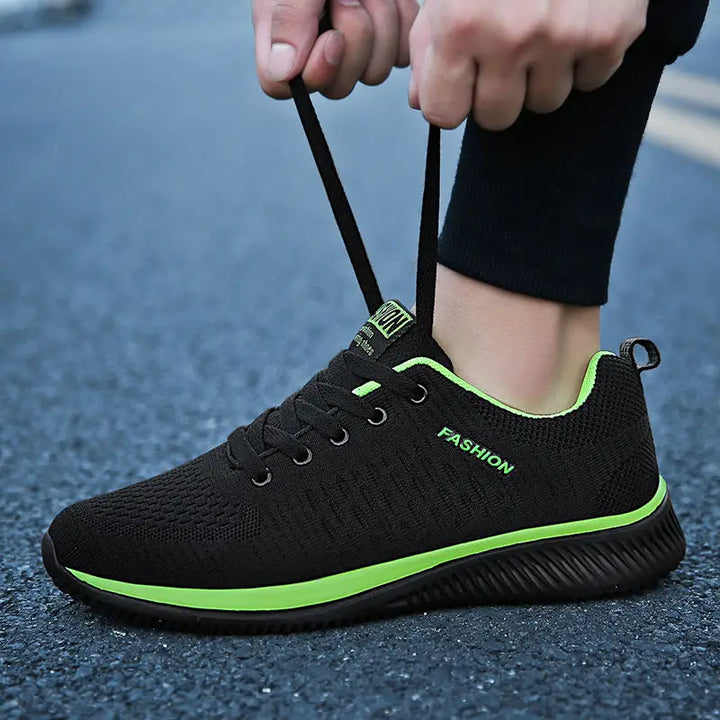 Light Sports Shoes Men Women Black Knit Sneakers Big Size 48 Breathable Casual Walking Shoes Zapatillas