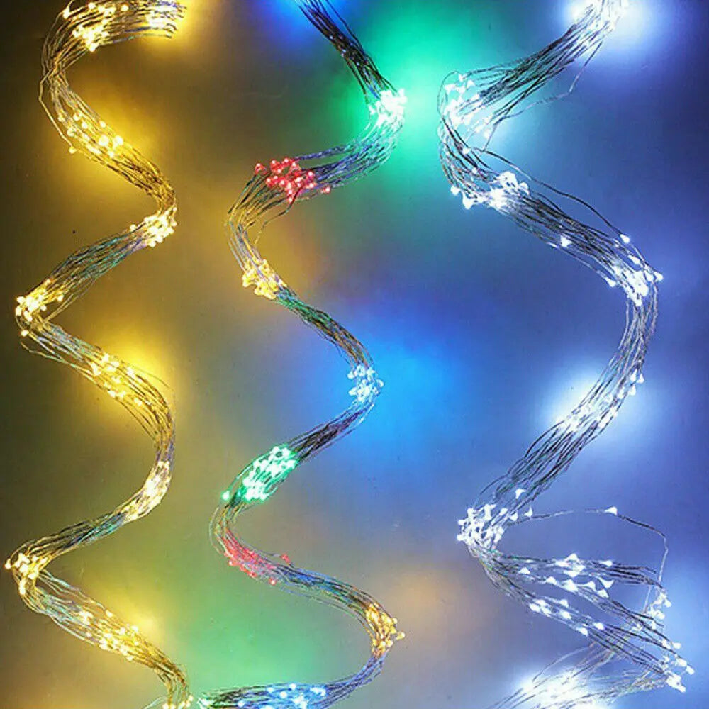 Solar Garden Light LED Fairy Gypsophila Tree Waterfall Icicle LED String Holiday Christmas Party Garland Waterproof Solar Lamp