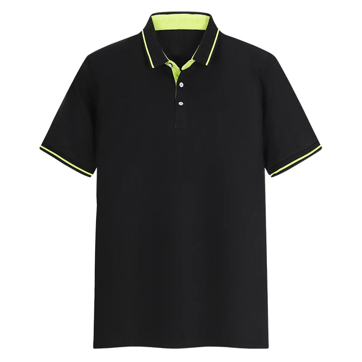Custom Printed Logo On Cust T-shirts. Embroidered Polo Shirts For Male And Female Employees Of The Company, and Design