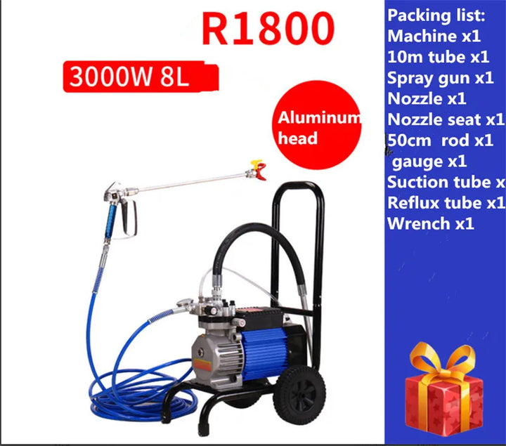 3000W/4000W/4800W High-pressure airless spraying machine Professional Airless Spray Gun High quality   painting machine tool