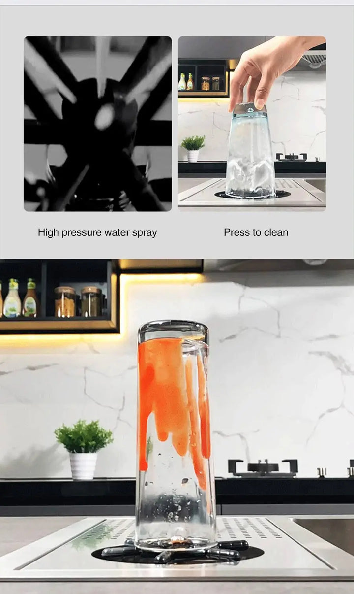 ASRAS Hidden kitchen Sink Single Flip Cover Hidden Large Size 304 Stainless Steel 4mm Thickness Handmade Brushed kitchen Sink
