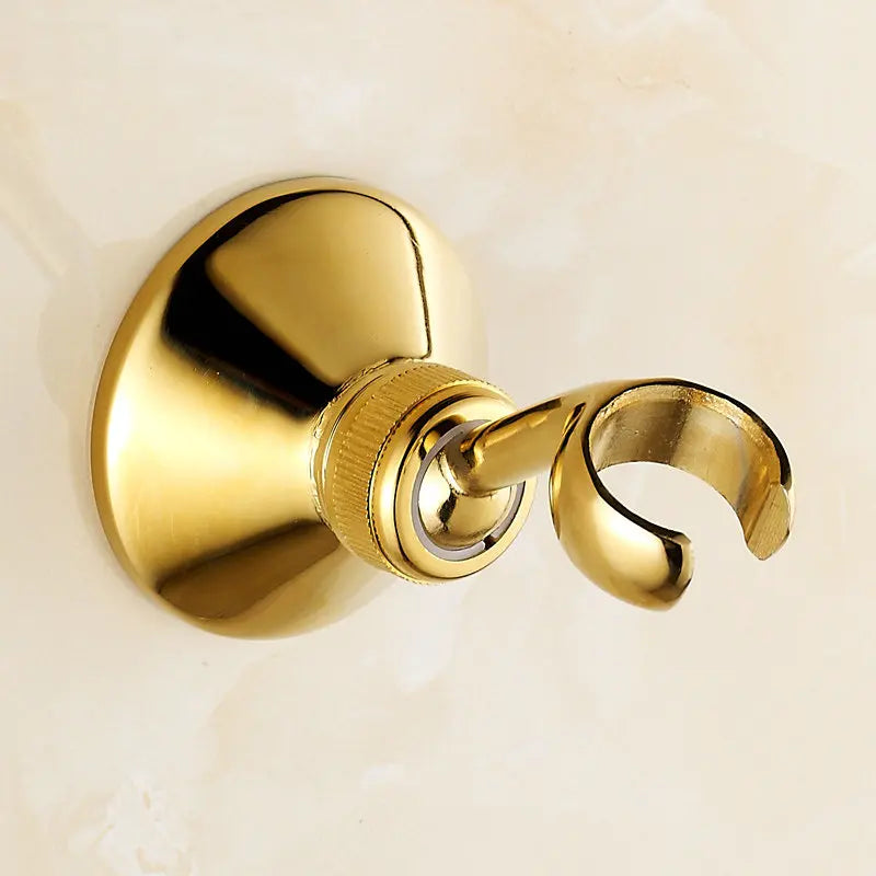 Brass&Porcelain Bathroom Hand Shower Head Rainfall Shower Faucet  Bracket Shower Hose