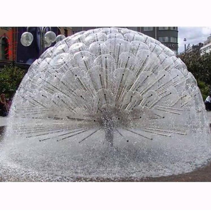 1''-3'' Female Half Dandelion Shape Fountain Nozzles Brass Ball Stainless Steel Tubing Sprinklers for Pond