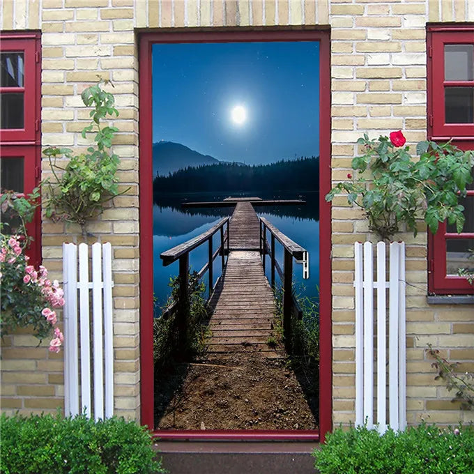 3D Stereo Butterfly Door Stickers For Living Room Bedroom Renew Decal Self-adhesive Removable Wine Cabinet Home Decor Wallpaper