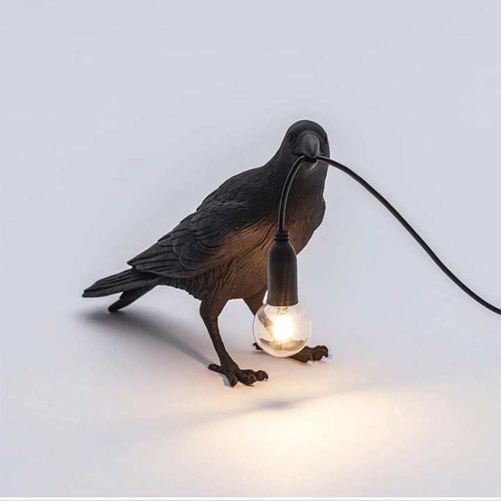 Modern Table Light,E12 Wall Lamp Resin Bird Light for Home Decoration Living Room Foyer Study Bedroom Nightstand Lights