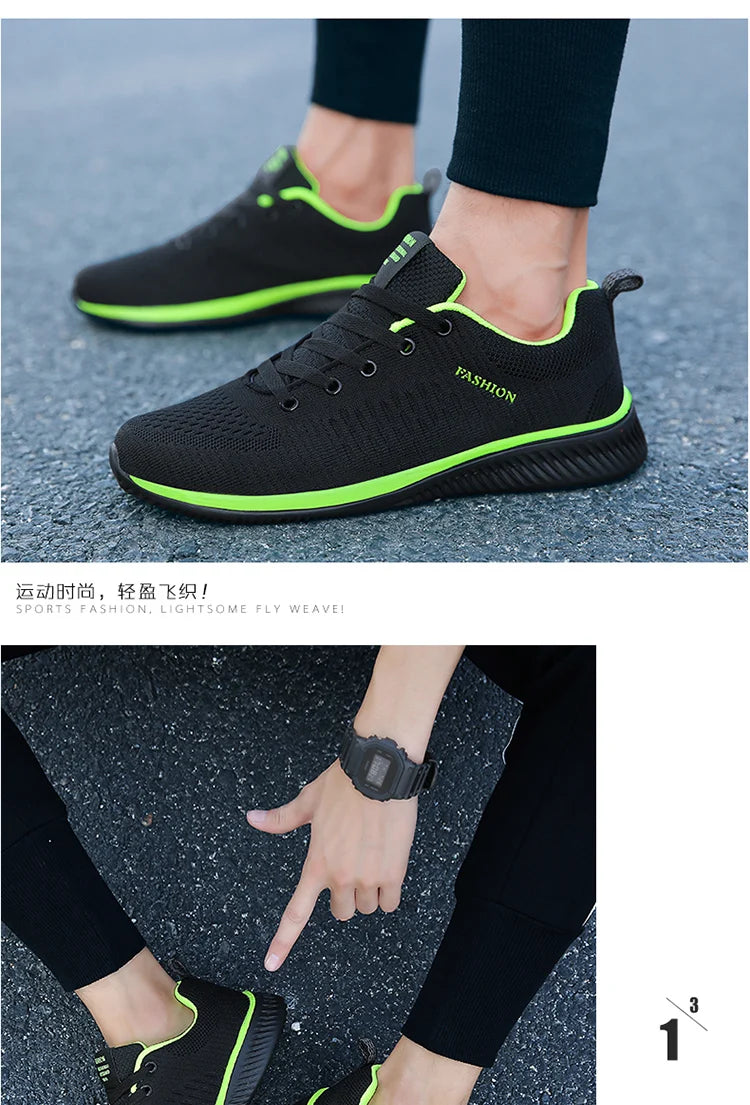 Light Sports Shoes Men Women Black Knit Sneakers Big Size 48 Breathable Casual Walking Shoes Zapatillas