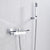 Quyanre Black Waterfall Bathtub Shower Faucets Wall Mount Shower Mixer Tap Faucets Hot Cold Bath Shower Tap BaRobinet Baignoire