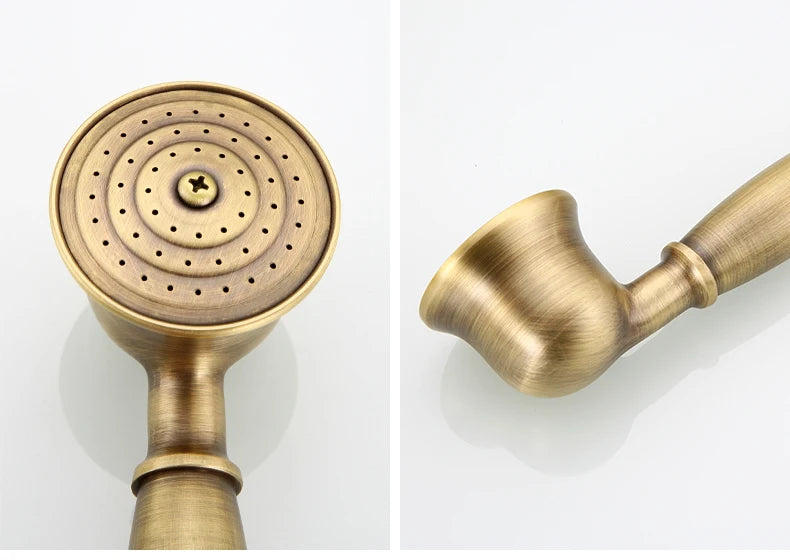 Brass&Porcelain Bathroom Hand Shower Head Rainfall Shower Faucet  Bracket Shower Hose