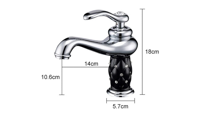 Bathroom Faucet Antique Bronze Finish Brass Basin Sink Solid Brass Faucets Single Handle Water Mixer Taps Bath Crane  ELFCT001