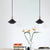 SANDYHA Black White Pendant Lights Lustres Para Sala De Jantar Lamp for Bedroom Lampe Chevet Hanglamp Salon Plafond Chandeliers