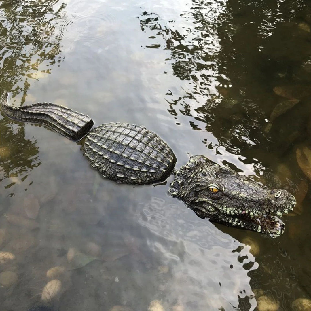 Simulation Alligator Floating Crocodile Head Decoy Water Bait for Outdoor Pool Alligator Decoy Garden Accessories Home Decor