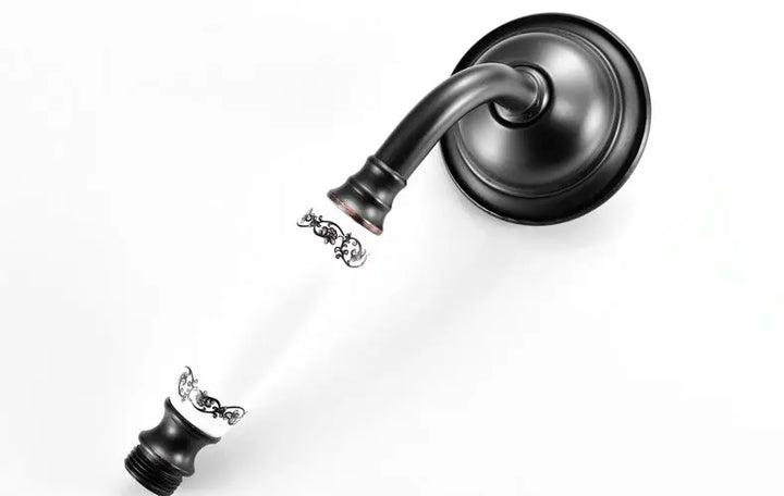 Brass&Porcelain Bathroom Hand Shower Head Rainfall Shower Faucet  Bracket Shower Hose