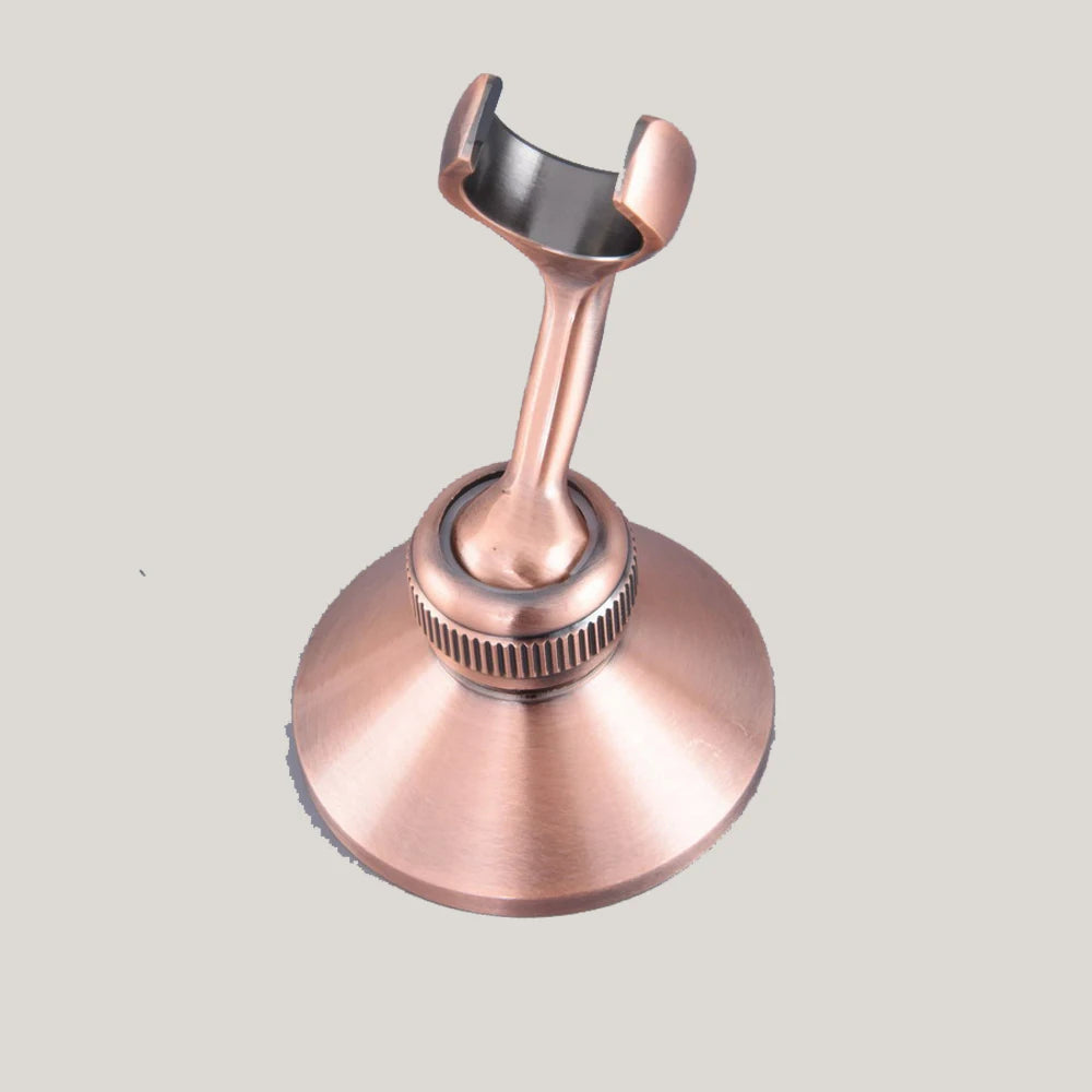 Antique Red Copper 8 inch Round Rainfall Shower Head & Hand Shower Head 1.5 Shower Hose Brass Handshower Bracket Wall Shower Arm