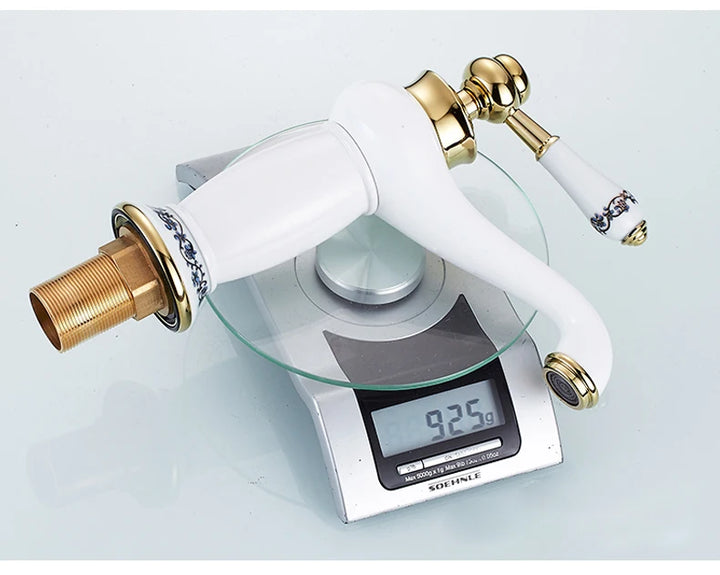 Bathroom Antique Bronze Finish Brass Basin Sink Solid Brass Faucets Single Handle Water Mixer Taps Bath Crane  ELFCT001