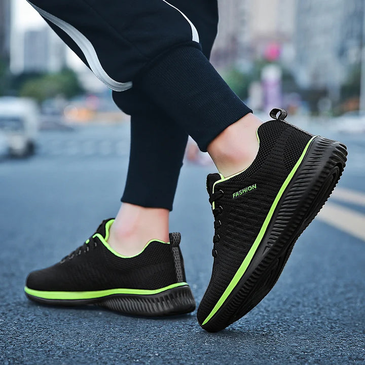 Light Sports Shoes Men Women Black Knit Sneakers Big Size 48 Breathable Casual Walking Shoes Zapatillas