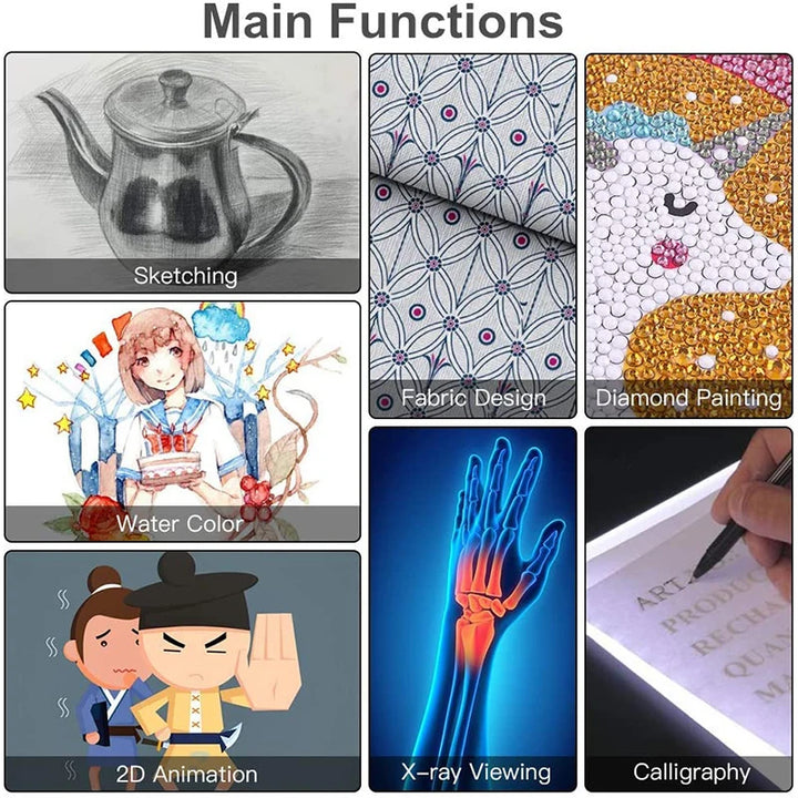 A5/A4/A3 LED Light Pad for diamond painting Artcraft Tracing Light Box Digital Tablets Painting writing Drawing Tablet