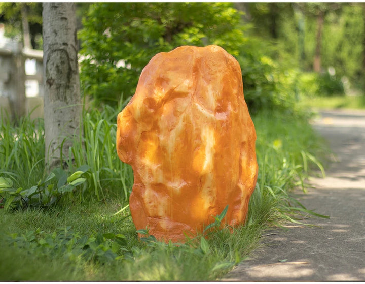 Landscape Rock Light Villa Backyard Lawn Garden Lamp Real Estate Resort Park Decor Stone Lighting