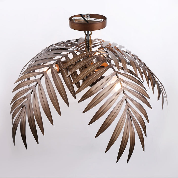 Modern Loft coconut tree leaf chandelier E27 industrial creative hanging lamp for living room restaurant bedroom lobby hotel