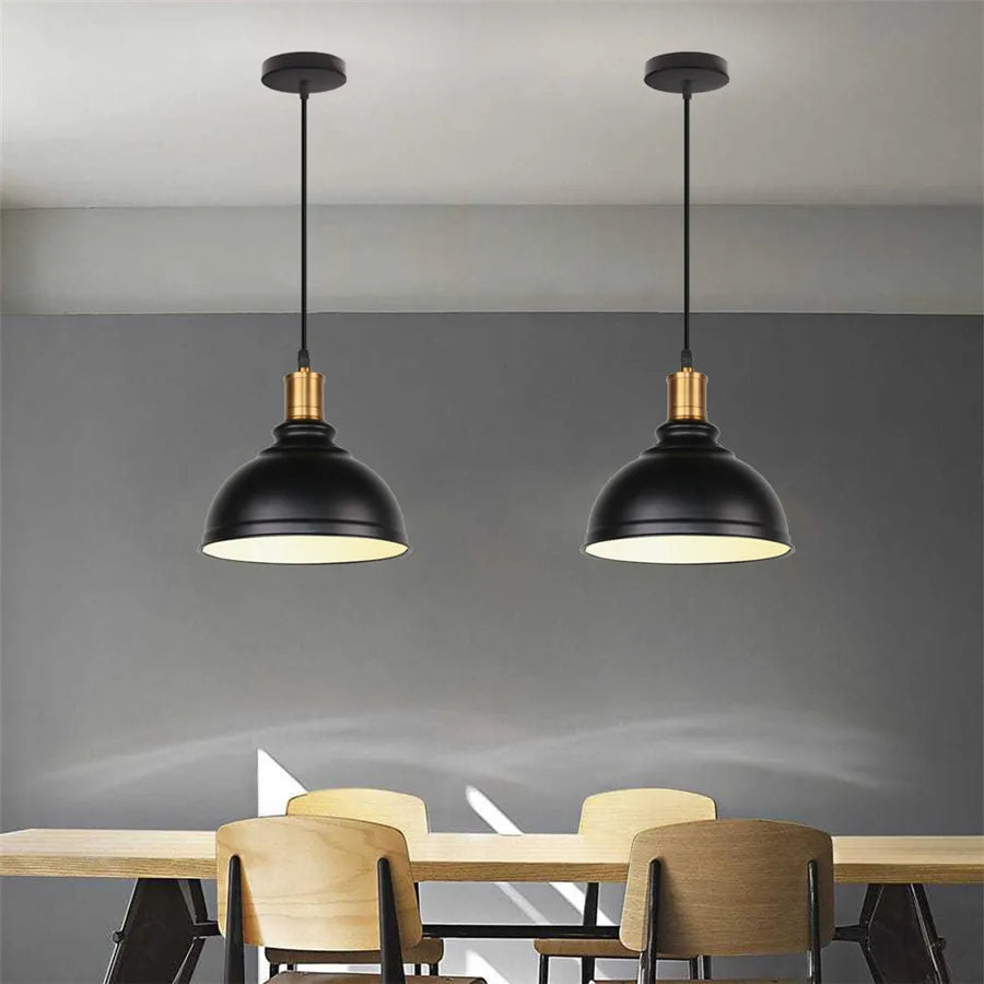 Loft Industrial Retro Iron Pendant Lights Lampshade for Restaurant Clothing Store Light Cafe Cover Kitchen Home Hanging Lamp