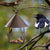 Iron Bird Feeder Rainproof Windproof Hanging Style