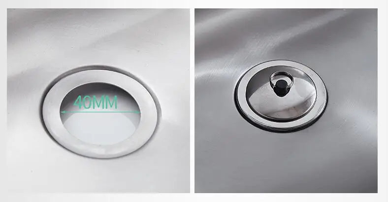 Bathroom wall mounted 304 Stainless steel  sqaure basin with faucet set