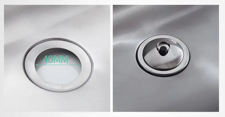 Bathroom wall mounted 304 Stainless steel  sqaure basin with faucet set