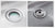 Bathroom wall mounted 304 Stainless steel  sqaure basin with faucet set