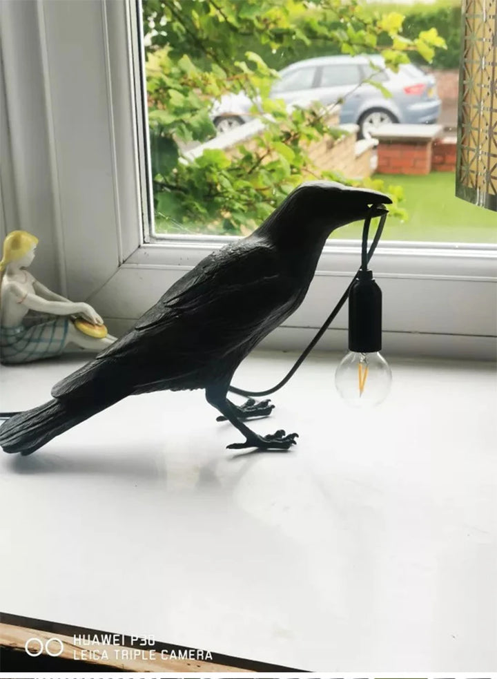Modern Table Light,E12 Wall Lamp Resin Bird Light for Home Decoration Living Room Foyer Study Bedroom Nightstand Lights