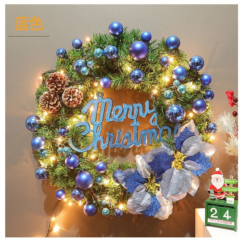 2.7M Luxury Christmas Decorations Garland Decoration Rattan with Lights