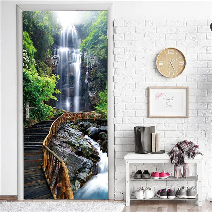 3D Stereo Butterfly Door Stickers For Living Room Bedroom Renew Decal Self-adhesive Removable Wine Cabinet Home Decor Wallpaper