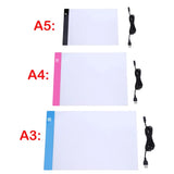 A3/A4/A5 Three Level Dimmable Led Light Pad Drawing Board Pad Tracing Light Box Eye Protection Easier for Diamond Painting