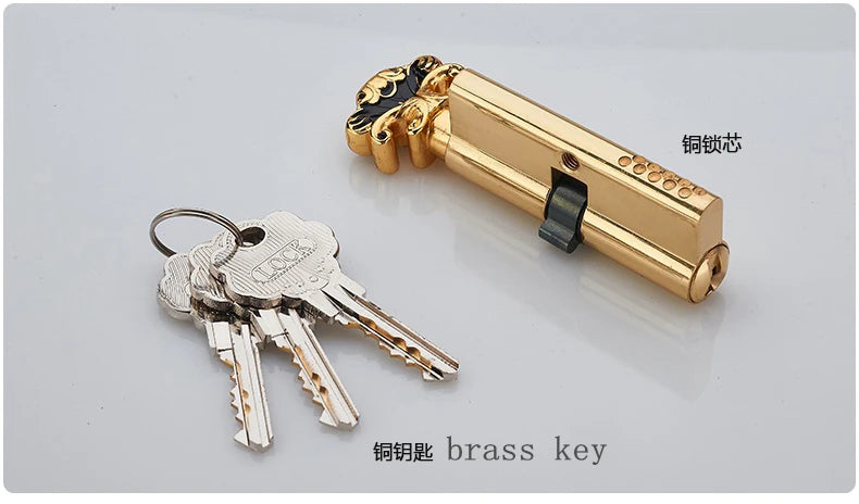 85 HOLLOW SPLIT DOOR LOCK--DOORHAND -ZINC ALLOY MATERIAL----DIFFERENT FROM NORMAL --