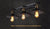 Creative wall lamp within European American retro rural industrial style three straight row wall lights