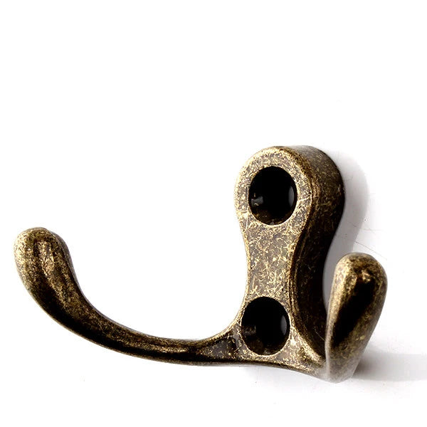 KAK Zinc Alloy Vintage Bronze Cloth Hook Hangers Wall Hook Coat Bag Hat Hanging Hooks Bathroom Kitchen Anitque Racks with screws