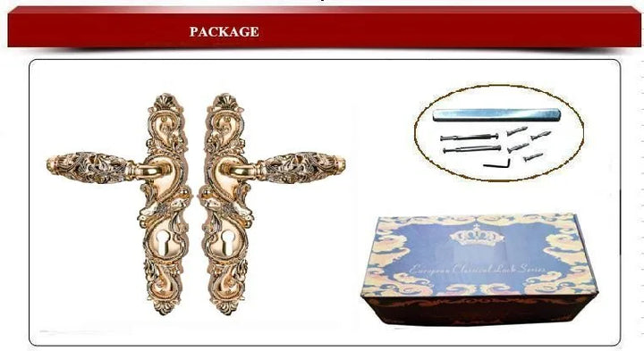 85 HOLLOW SPLIT DOOR LOCK--DOORHAND -ZINC ALLOY MATERIAL----DIFFERENT FROM NORMAL --