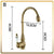Antique Brushed Brass Kitchen Sink Faucets 360 Degree Swivel Porcelain Mixer Tap Crane Torneira Cozinha Faucet