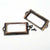 Mini Large Metal Label Holder Pull Frame Handle for Furniture Cabinet Drawer Box Eye Catching Short Size 2 Color Options