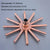 Antique Red Copper 8Inch Round Rainfall Shower Head Shower Arm Water Saving Hand Held Shower Head Spray 1.5 M Shower Hose