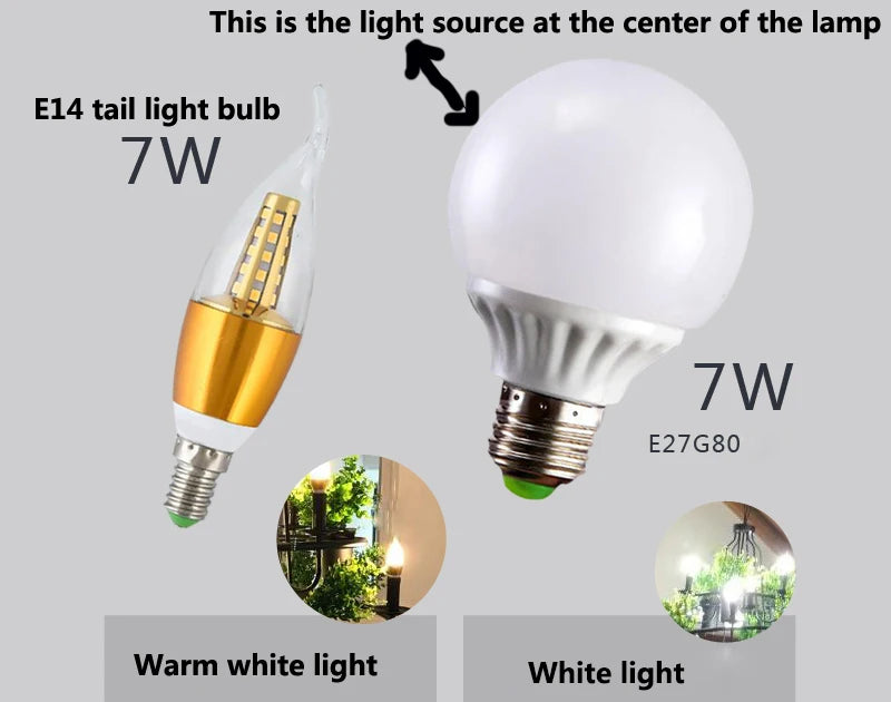 Vintage lamp Plant Flowerpot 4/7 Head Iron Pendant Lamp Art E14 Pendant Lamp