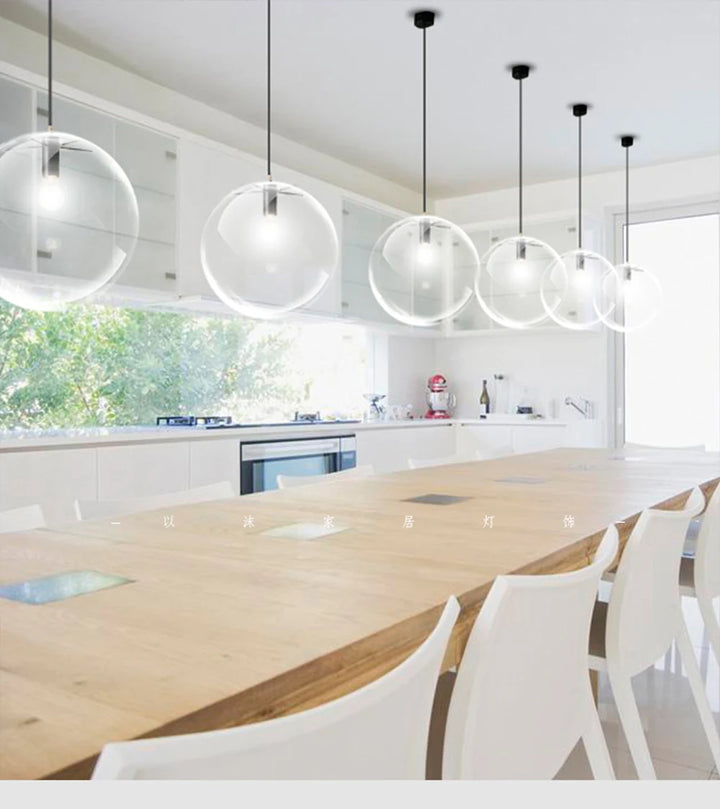 led e27 Nordic Iron Glass Bubble Minimalism LED Lamp LED Light.Pendant Lights.Pendant Lamp.