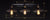 Creative wall lamp within European American retro rural industrial style three straight row wall lights