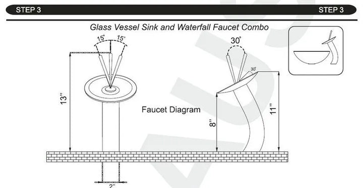 KEMAIDI Matte Black Bathroom Ceramic Washing Bowl Sink Above Counter Round Bathroom Sinks with Faucet Mixer Tap Set Deck Mounted