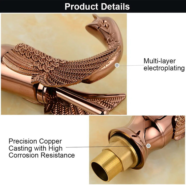 Bathroom Faucets Sink Mixer Cold And Hot Water Swan Style Single Handle Vanity Sink Mixer Crane Wash Basin Taps WB1025