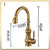 Antique Brushed Brass Kitchen Sink Faucets 360 Degree Swivel Porcelain Mixer Tap Crane Torneira Cozinha Faucet